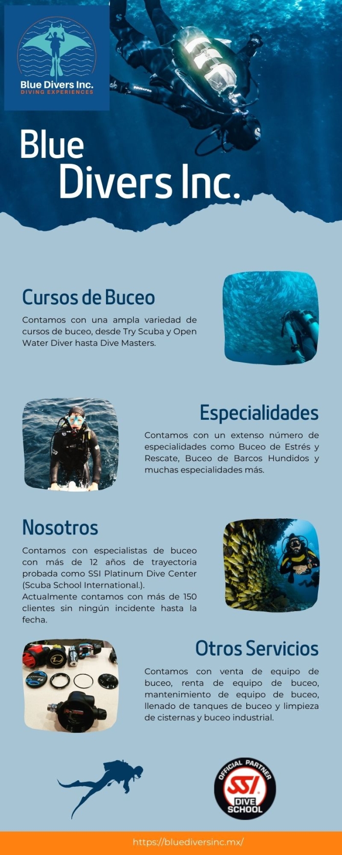 Blue Divers Inc Buceo en león, Guanajuato