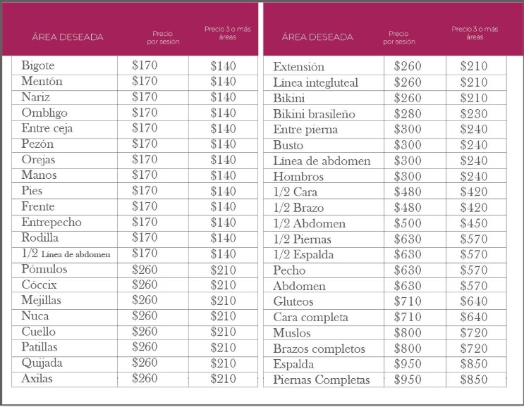 Skin Zone Depilación Láser Precios