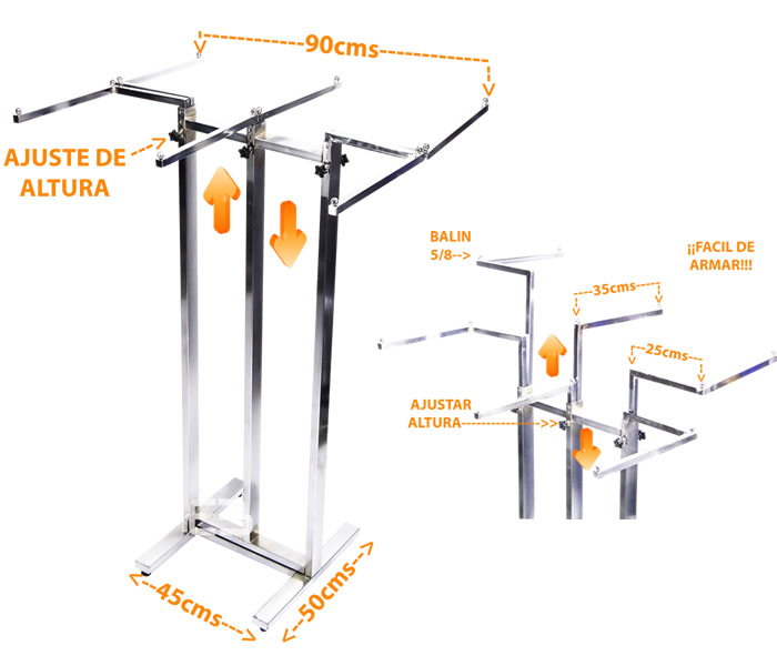 Exhibidores de ropa