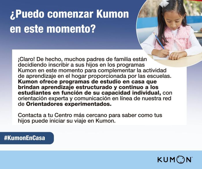 Kumon clases extraescolares