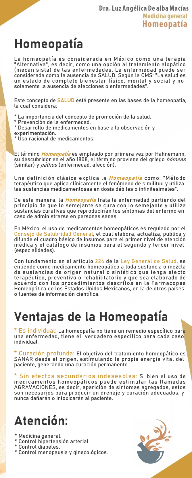 Medicina general y homeopatía