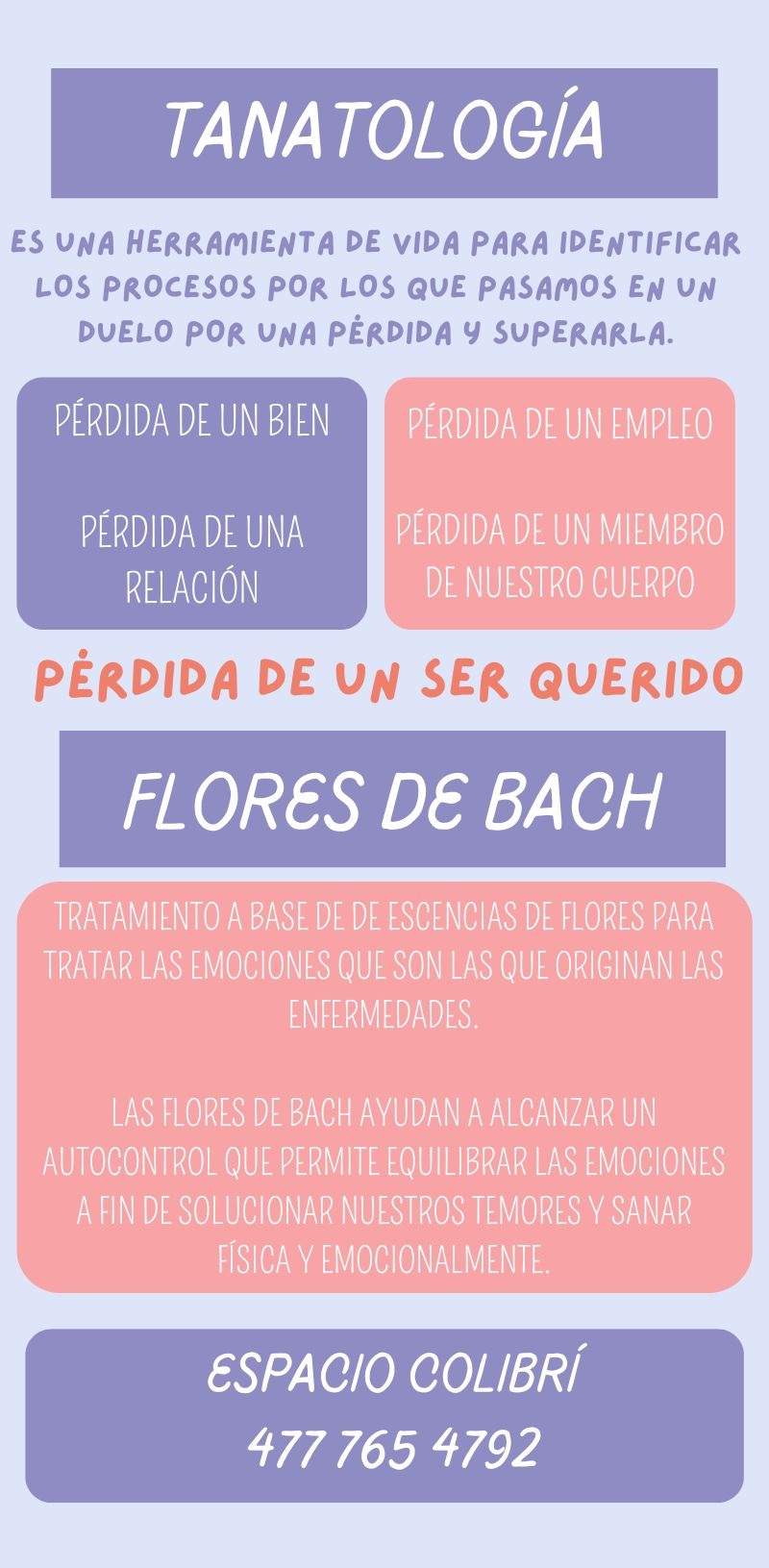 Espacio Colibrí tanatología, reiki y flores de bach