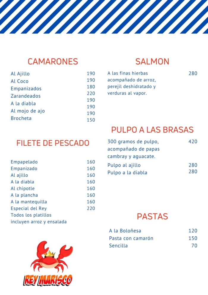 Rey Marisco Pescados y Mariscos