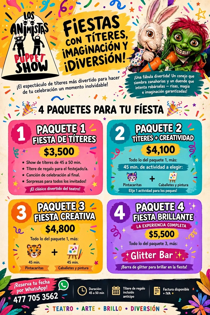 Shows para eventos infantiles en León Gto